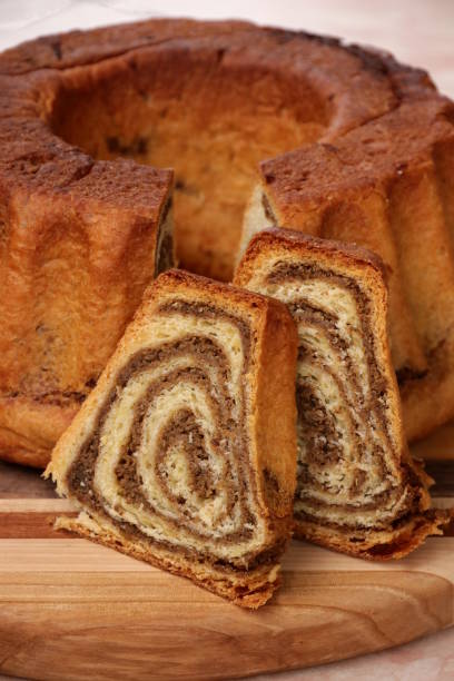 Slovenian traditional dessert-Potica (Nut roll)