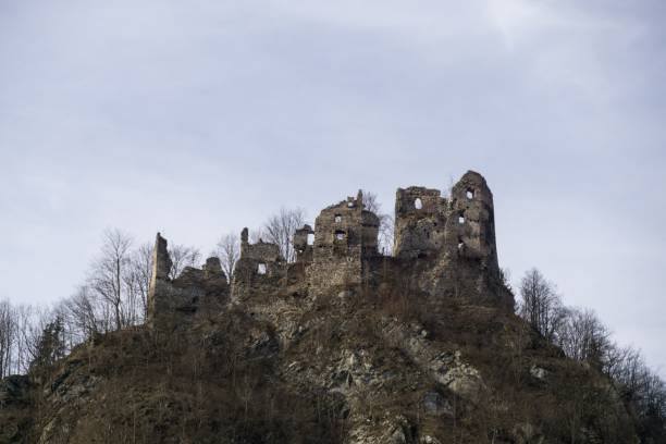 istock Castle on the rock in colorful woods during spring. 941966288