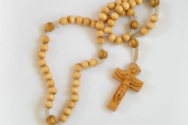 istock Christian Rosary Chaplet on White background 941980796
