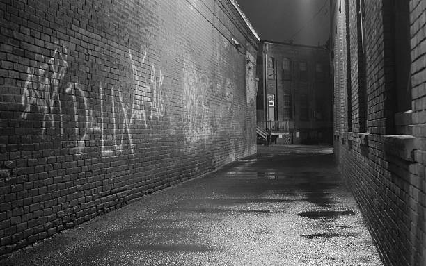 istock Black and White Alley 94199382