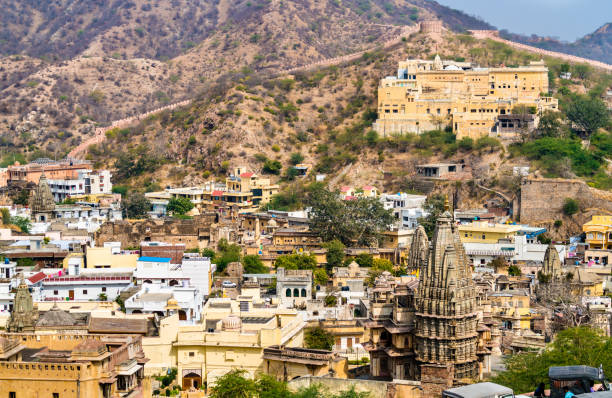 istock Temples in Amer town near Jaipur, India 942007564