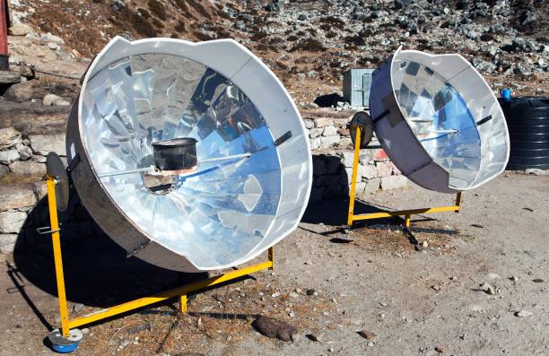 istock sunny solar cooker, Everest area, Nepal 942114368