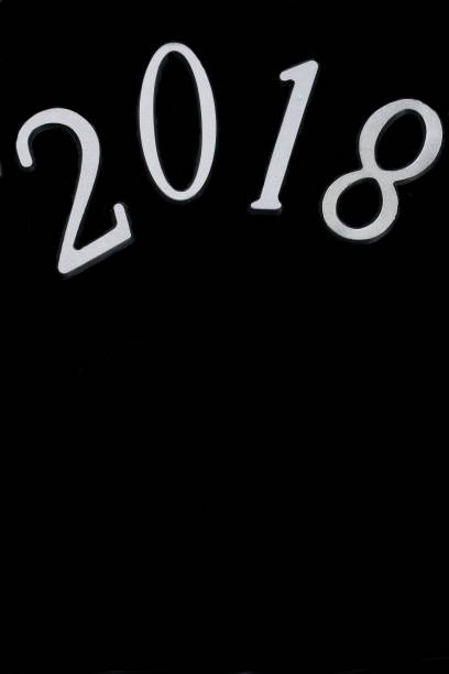 2018 in black and white /new year background with copy space - year 2002 imagens e fotografias de stock