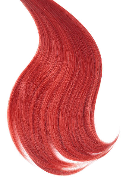 istock Red natural hair on white background 942117282