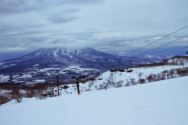 istock Ski resort, people enjoying skiing 942119122