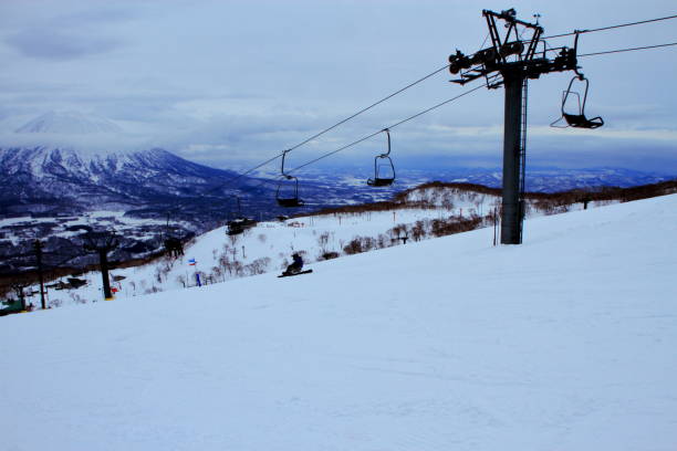 istock Ski resort, people enjoying skiing 942119166