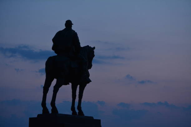 manassas national battlefield park - manassas war famous place park foto e immagini stock