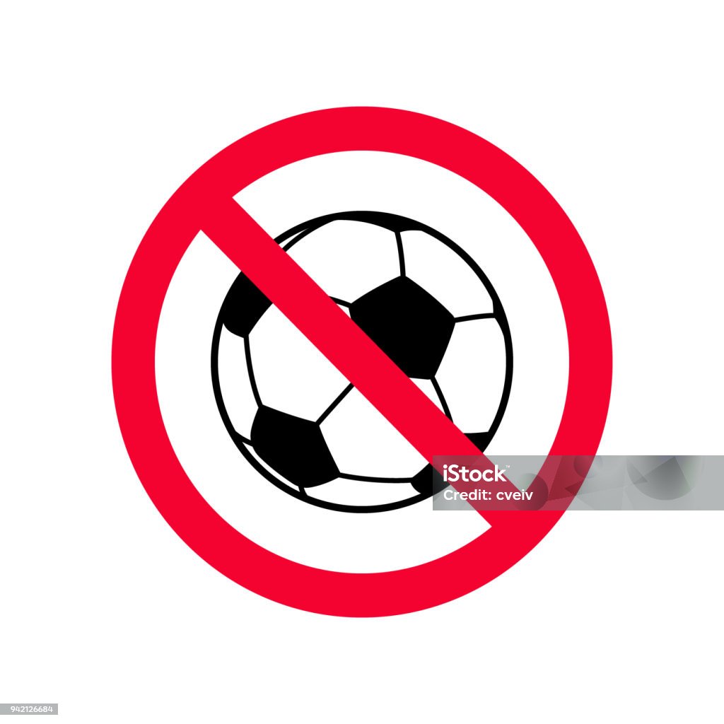 Vetores de Nenhum Sinal De Proibição De Jogos De Bola Vermelha Cadastrese  Não Jogar Jogos De Bola e mais imagens de Bola - iStock