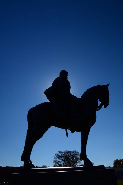 manassas national battlefield park - manassas war famous place park foto e immagini stock