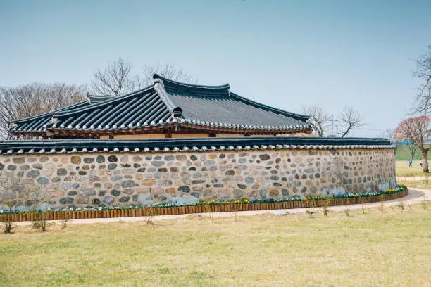 Korean traditional house at Haemieupseong Fortress in Seosan, Korea