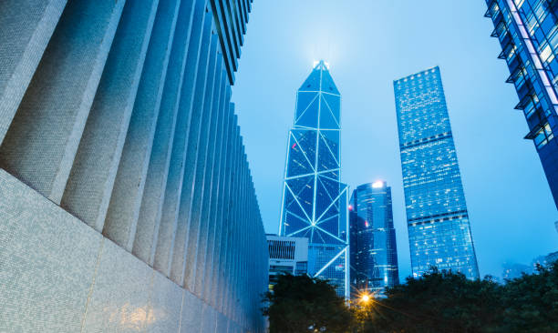 istock China,Hong Kong,modern illuminated skyscrapers in downtown 942132980