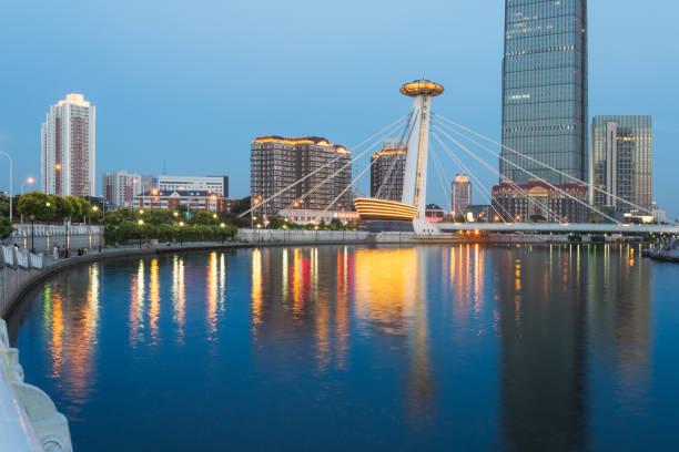 istock illuminated Haihe river scenery,Tianjin,China 942134822
