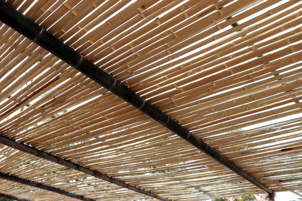 istock Roof proximity Image made of bamboo. 942138292