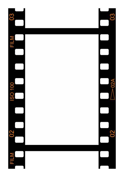 One frame One frame of 35mm negative film. 
EPS +JPG (10000x7025) film reel photos stock illustrations