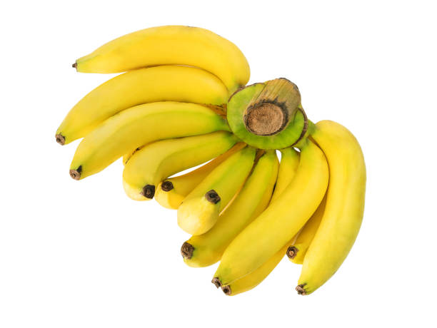 istock bunch of bananas isolated on white background with clipping path, studio shot 942156862