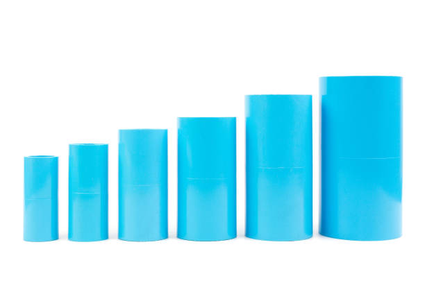 istock Set Blue PVC Pipe fittings joint. 942159122