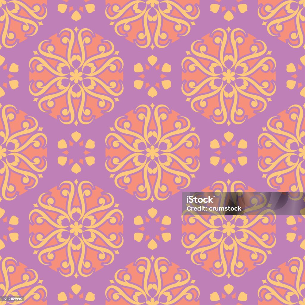 Violet Background Design Pattern Floral Seamless Pattern Bright Violet Background With Colored Design ...