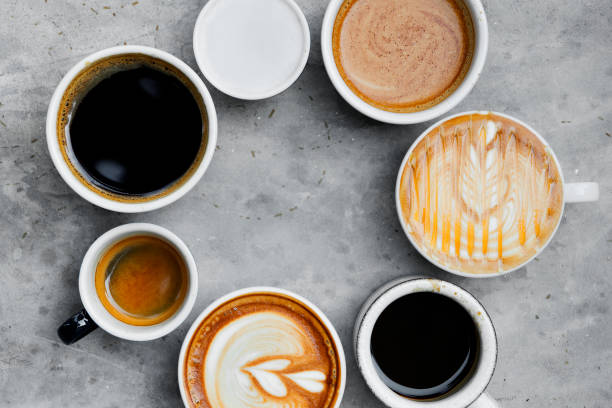 istock Aerial view of various coffee 942160510
