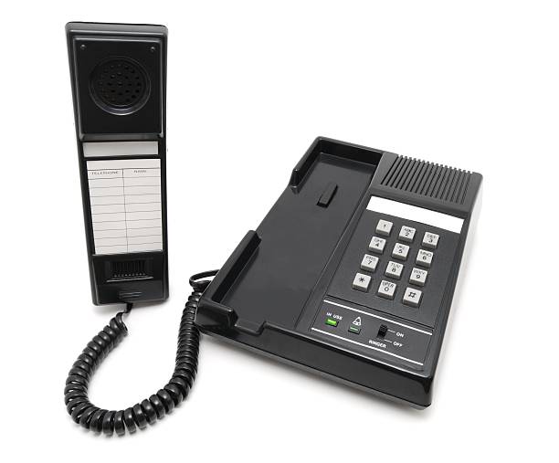 istock Black phone with grey buttons 94216386