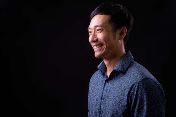 Portrait Of Handsome Asian Man Smiling