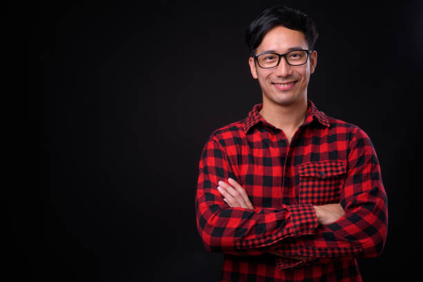 Portrait Of Handsome Asian Man Smiling