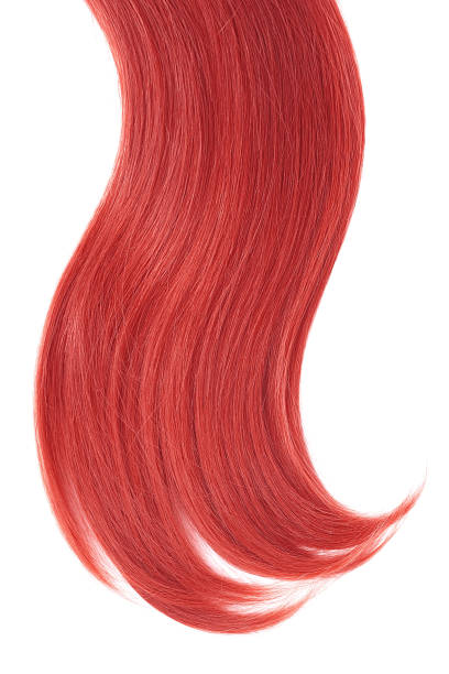 istock Red natural hair on white background 942167138