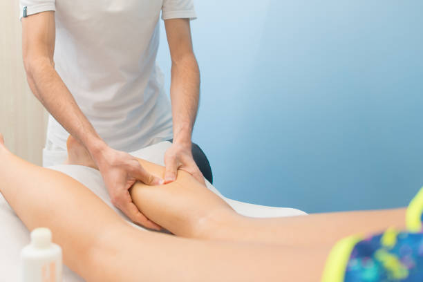 istock Calf massage by a professional physiotherapist 942167768