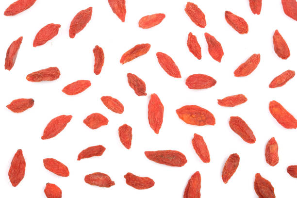 istock Dried goji berries Isolated on white background 942172918
