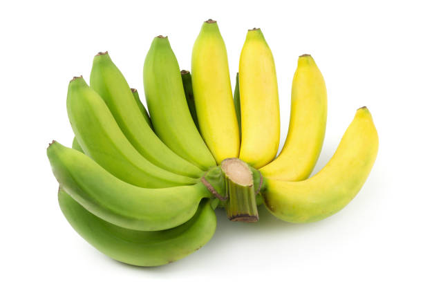 istock Bunch of bananas isolated on a white background 942176066
