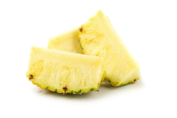 istock Ripe pineapple is tropical fruit isolated on white background 942176068