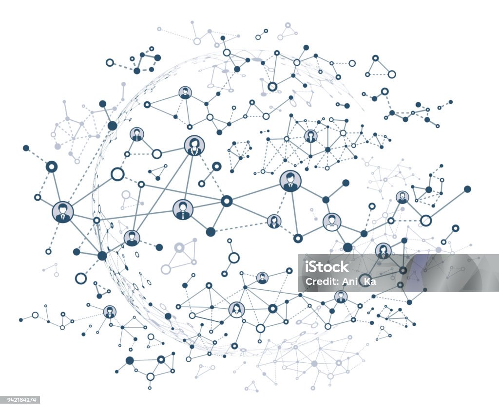 Additonal Network Types Background Image Abstract Network Background Stock Illustration - Download Image Now ...
