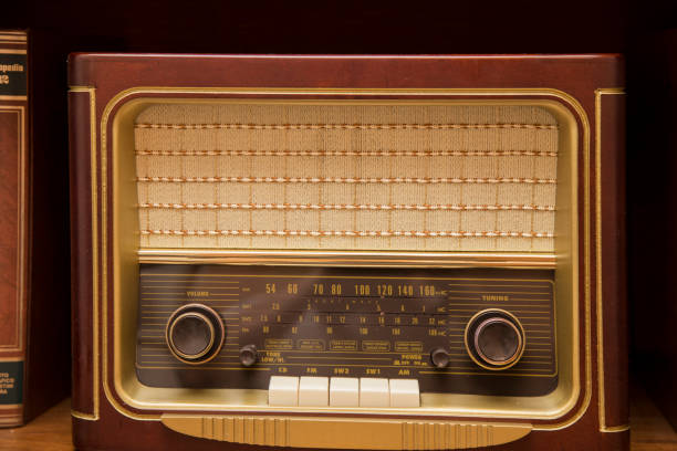 istock front view of ancient radio on display 942191230