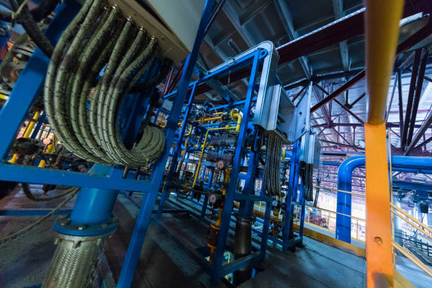 istock Manufacturing factory, heavy industry machinery 942201912