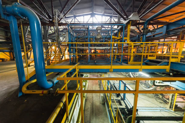 istock Manufacturing factory, heavy industry machinery 942201926