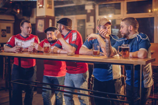 istock Soccer fans in pub 942209116