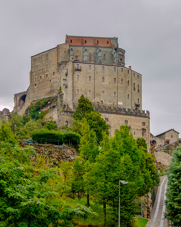 Sacra di San Michele, a religious complex built on Mount Pirchiriano from the X to the XIII century.