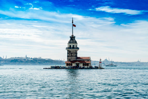 istock Istanbul city and bosphorus sea landscape 942238682