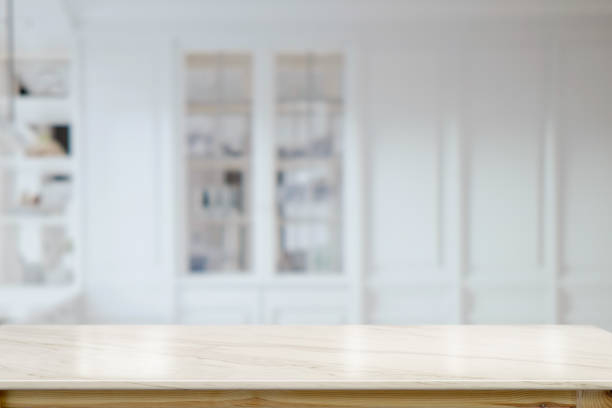 istock Living room and marble table top. 942247600
