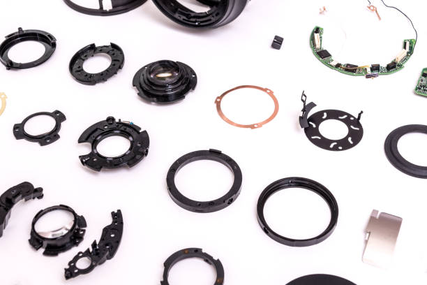 istock Round elements of a DLSR zoom lens 942251310