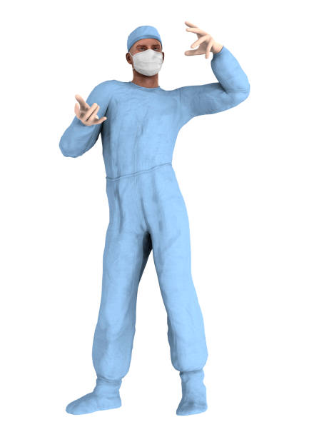 istock 3D illustration male doctor on white 942256368