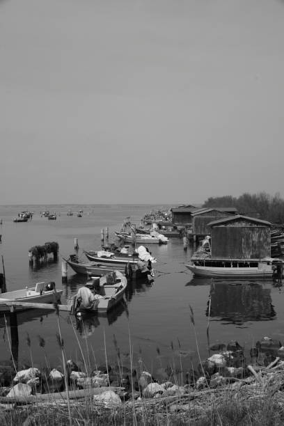 fishermen houses in Delta del Po ( Italy )