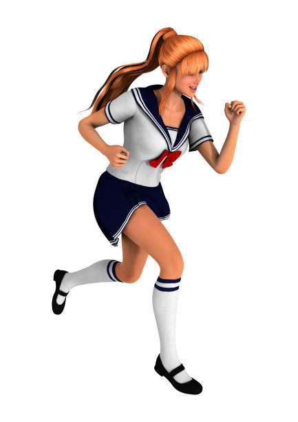 young happy beautiful woman maid
