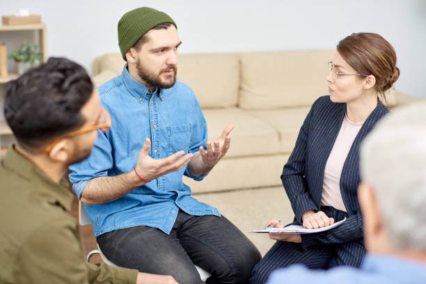 istock Young Psychologist Listening to Patient 942265544
