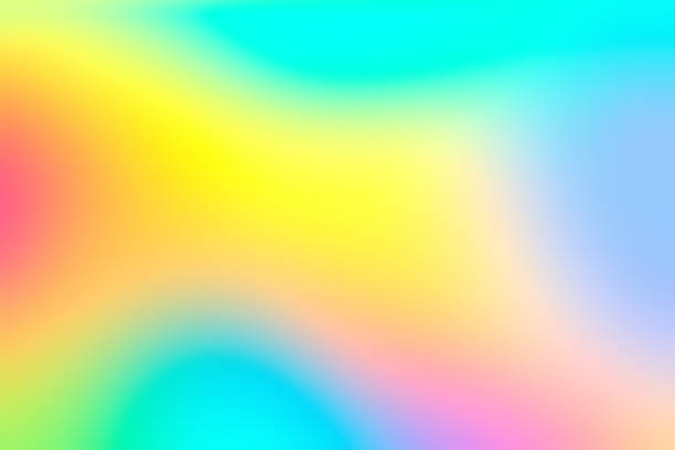 istock Blur holographic neon foil background 942272706