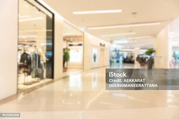 Abstract Blur Shopping Mall Luxury And Derpartment Store For Background Stock Photo - Download Image Now