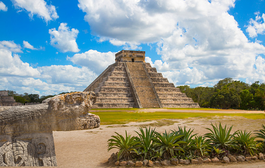 Temple of the Warriors, in Chichen Itza.