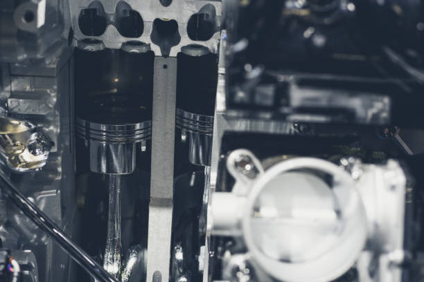 istock Close up shot of car engine for background 942296718
