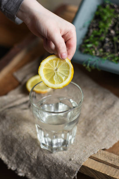 istock glass of water with lemon (a slice of lemon in pure water) 942301492