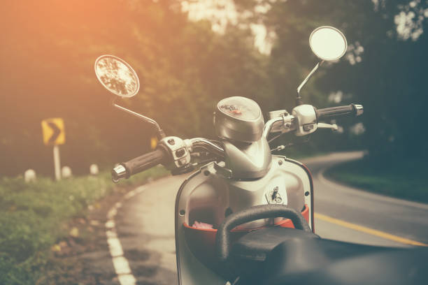 istock Vintage tone of Motorcycle on road. 942304818