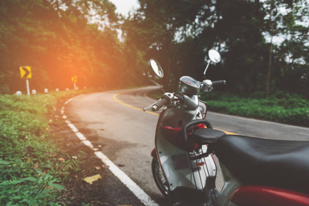 istock Vintage tone of Motorcycle on road. 942305016